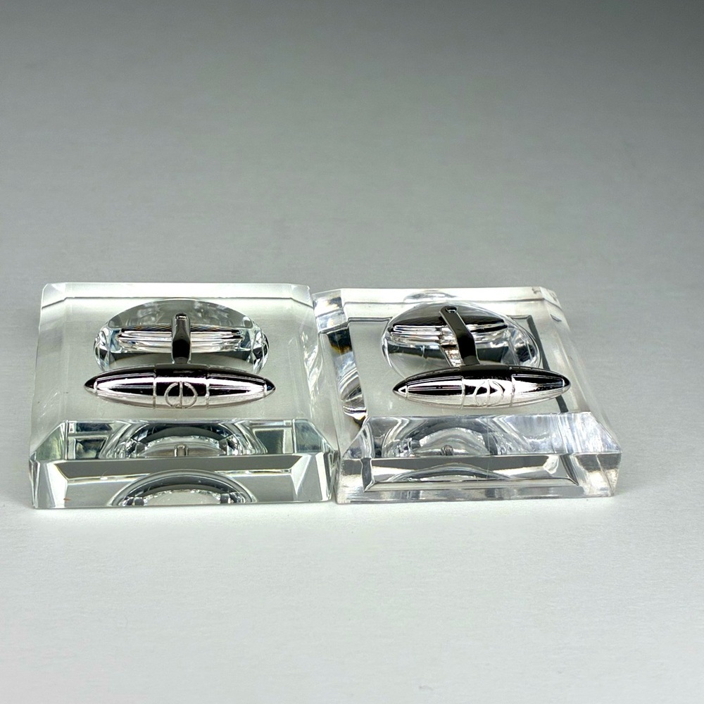 Alfred Dunhill Bullet Silver Tone Cufflinks